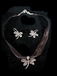 Dragonfly Necklace and Earring Set