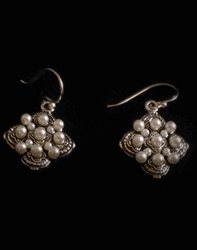 Pearl Cluster Earrings