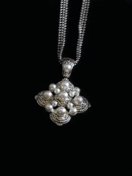 Pearl Cluster Necklace