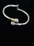 Two Toned Ball Bangle