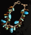 Turquoise and Amber Bracelet