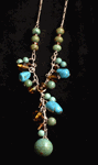 Turquoise and Amber Necklace