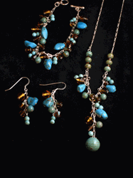 Turquoise and Amber Set